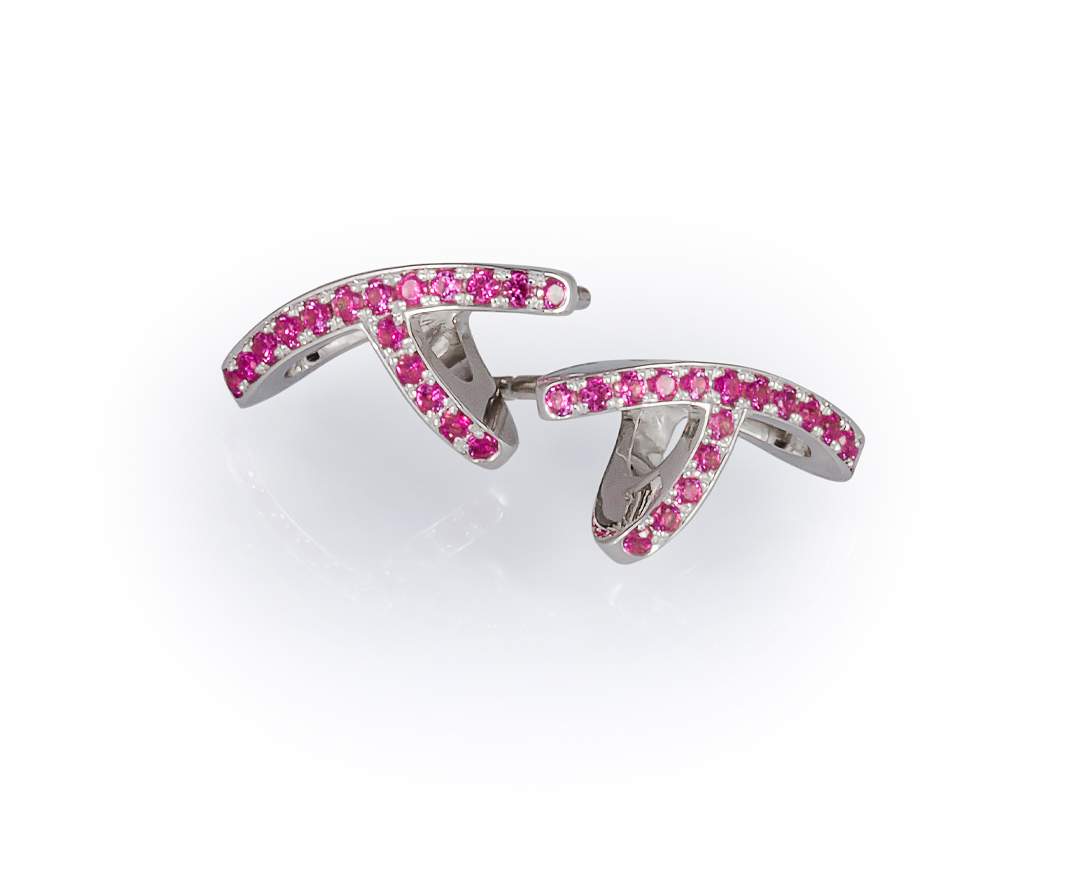 YORK Jewellery - Y-Flex Ohrring Rose Sapphire