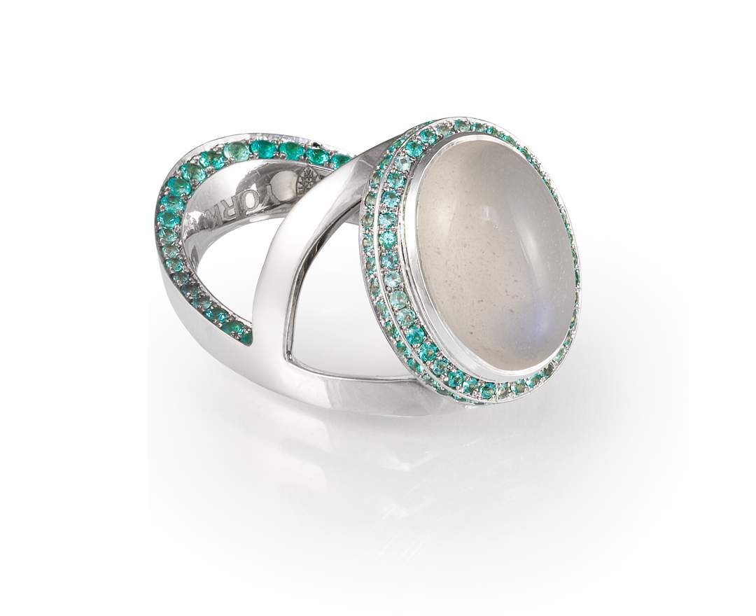 YORK Jewellery - Y-Ring Princess Moonstone & Paraïba