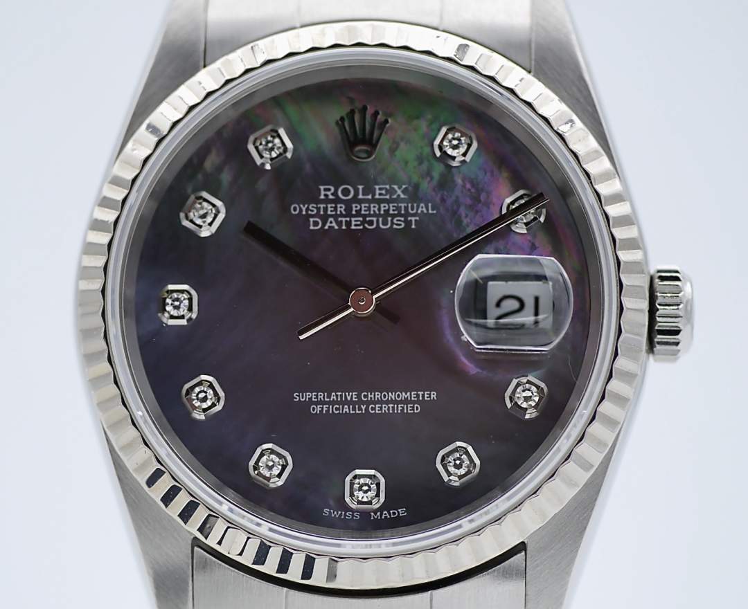 Rolex Rolex Datejust 36 mit Diamanten MOP inkl. Box und Papieren aus Deutschland LC100