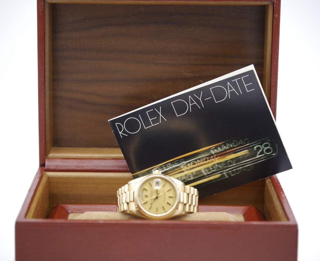 Rolex - Rolex Day-Date 36, 1981 18038 inklusive Beschreibung und Box