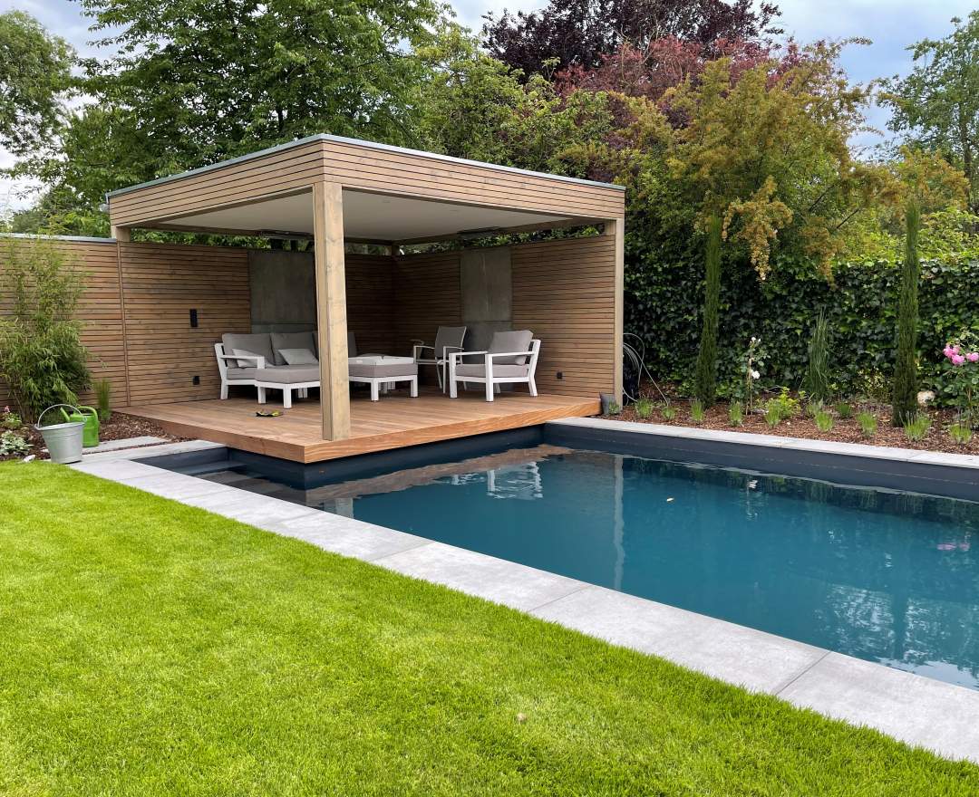 Gartengestaltung & Holzmanufaktur Porten - Maßgefertige Poollounge