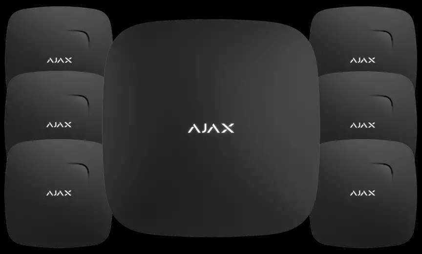 AJAX - AJAX Brandschutz-Set (schwarz)
