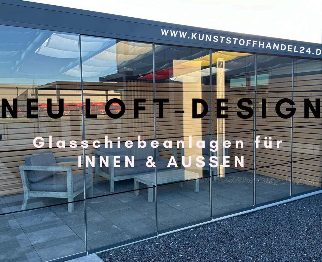 Dreku - Glasschiebewand LOFT 3.000 mm | 4 – läufig | 3 Scheiben