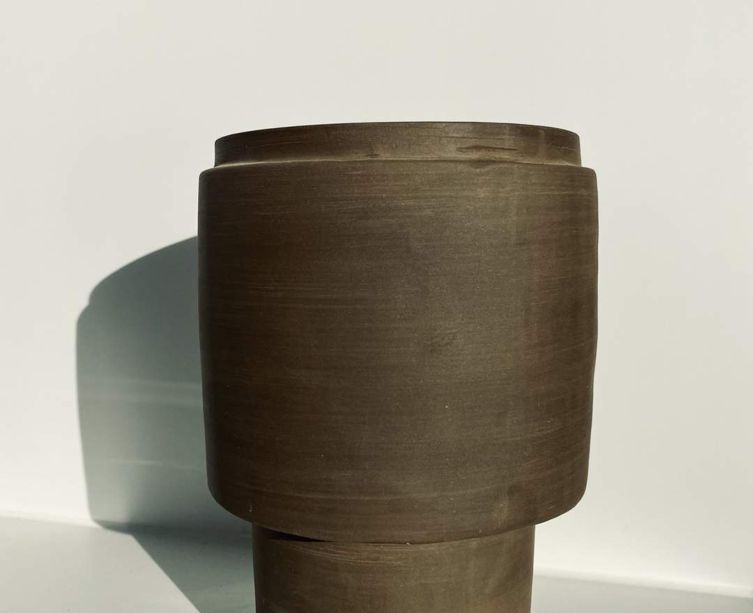 Great Ceramics - Vase Chocolate Naked - Handmade in Amsterdam
