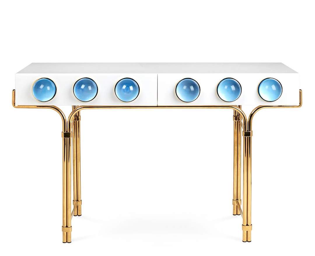 Jonathan Adler - Jonathan Adler Konsole Globo | Blau