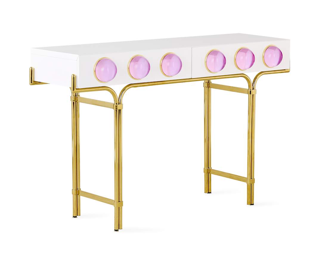 Jonathan Adler Konsole Globo | Limited Edition Pink