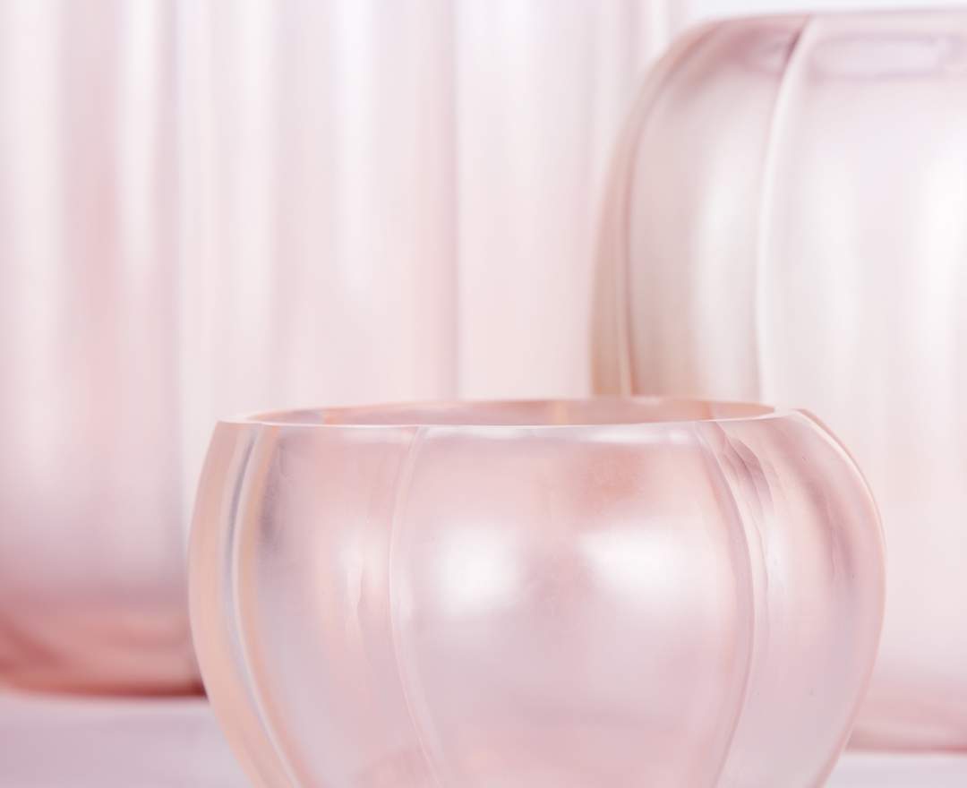 Guaxs - Lalibela Vasen und Teelichthalter rosé - Teelichthalter