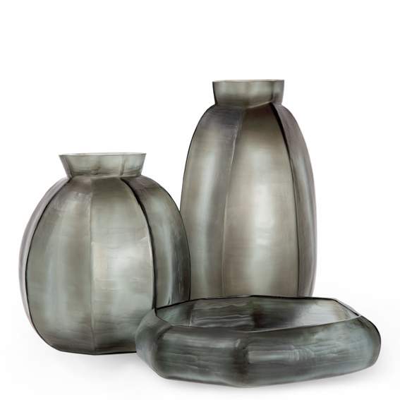 Karakol Vasen und Schale indigo/rauchgrau - Schale