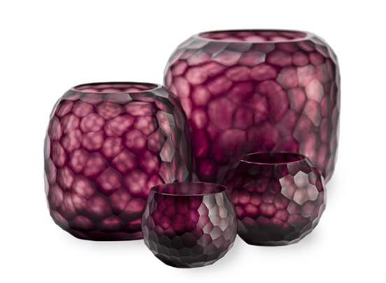 Guaxs - Somba Vasen und Teelichthalter amethyst - Teelichthalter