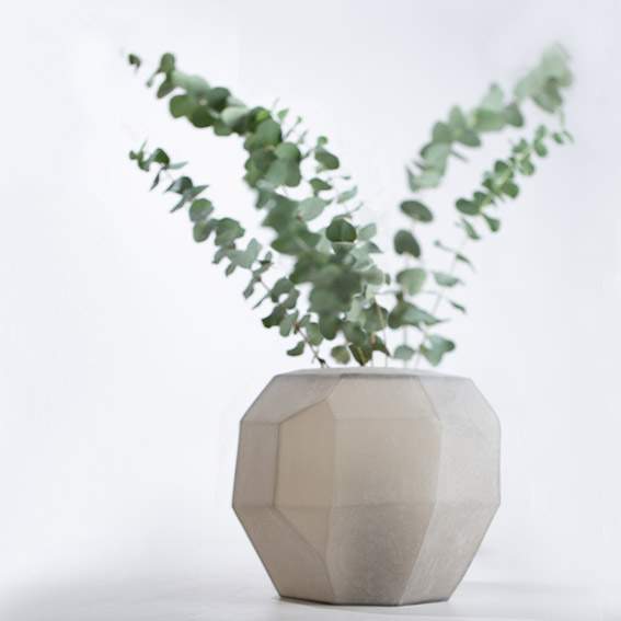 Guaxs - Cubistic Vasen rauchgrau
