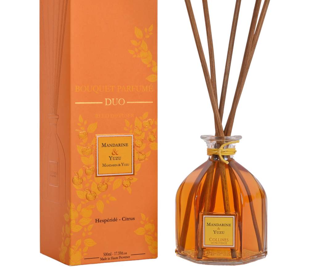 Collines de Provence Raumduft Diffuser Duo 'Mandarine & Yuzu' 500 ml