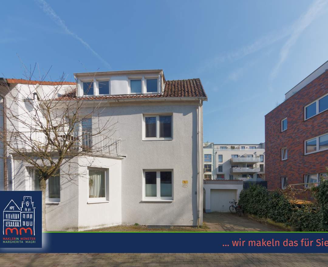 MaklerinMünster, Margherita Magri Immobilien Kaufobjekt: IHRE CHANCE IN MÜNSTER - ZENTRALES MEHRFAMILIENHAUS MIT ENTWICKLUNGSPOTENZIAL