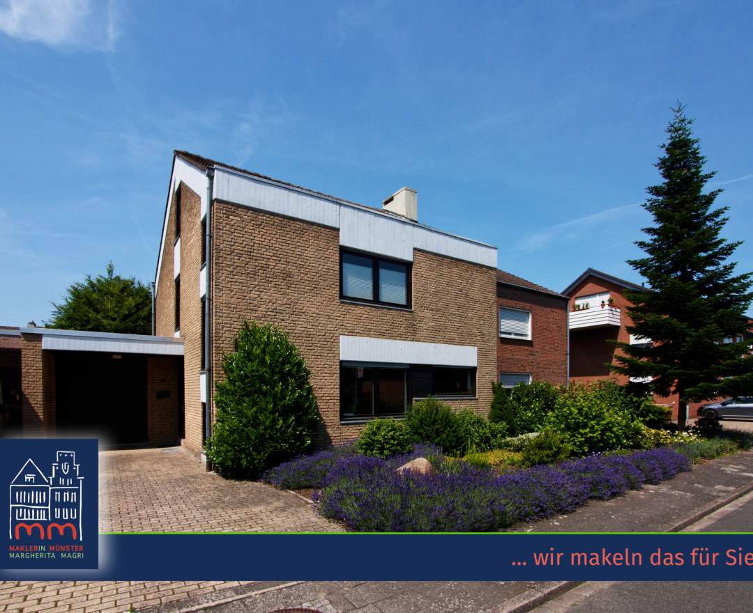 MaklerinMünster, Margherita Magri Immobilien Kaufobjekt: LIEBENSWERTE DHH MIT VIEL PLATZ IN FAMILIENWOHNLAGE VON WAF!