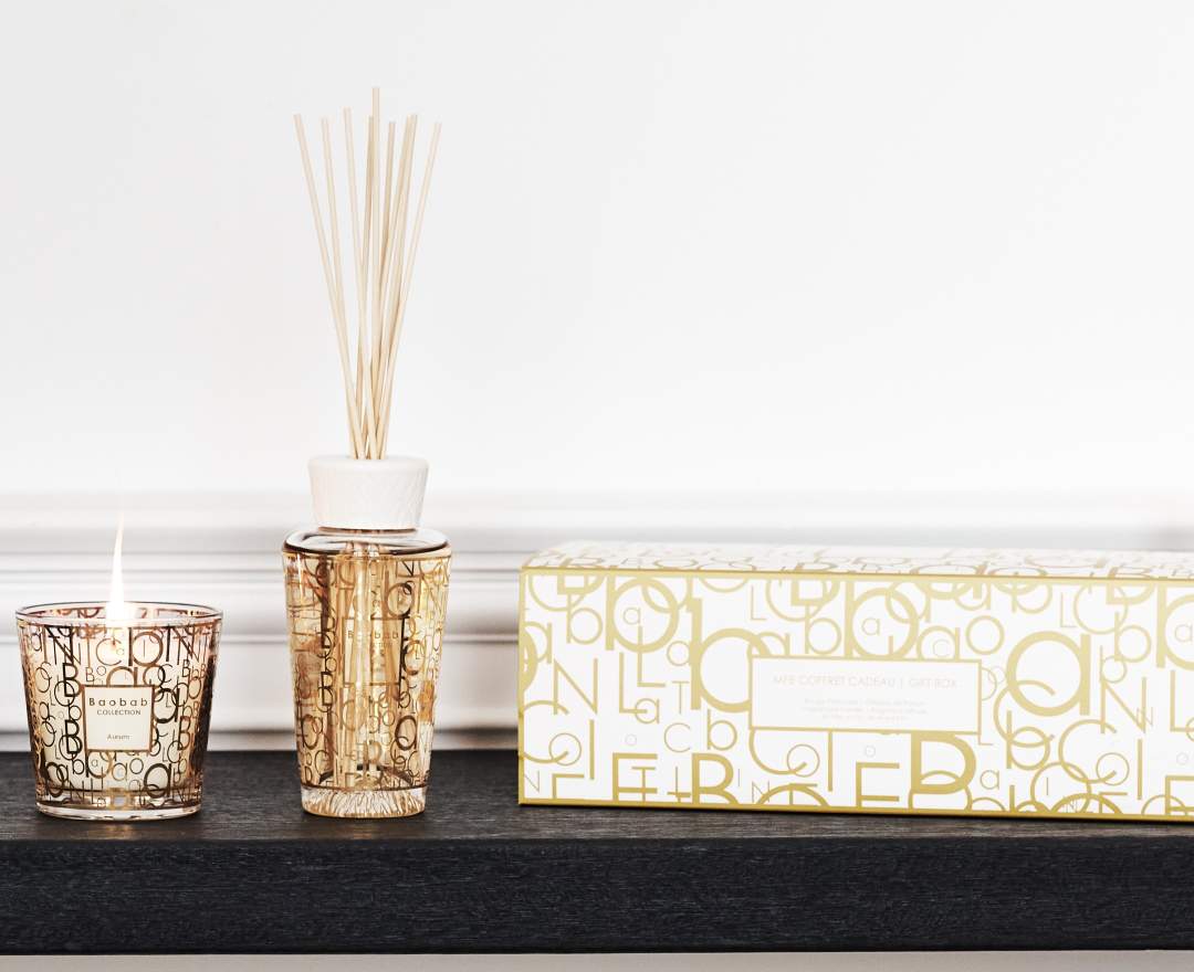 Baobab Collection - Geschenkbox 'My First Baobab' Duftkerze 8cm & Diffuser 250ml Aurum
