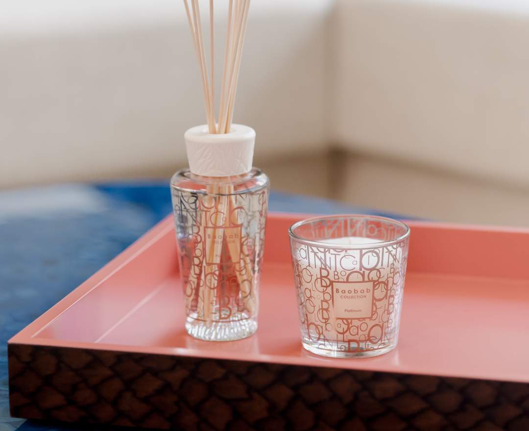 Geschenkbox 'My First Baobab' Duftkerze 8cm & Diffuser 250ml Platinum