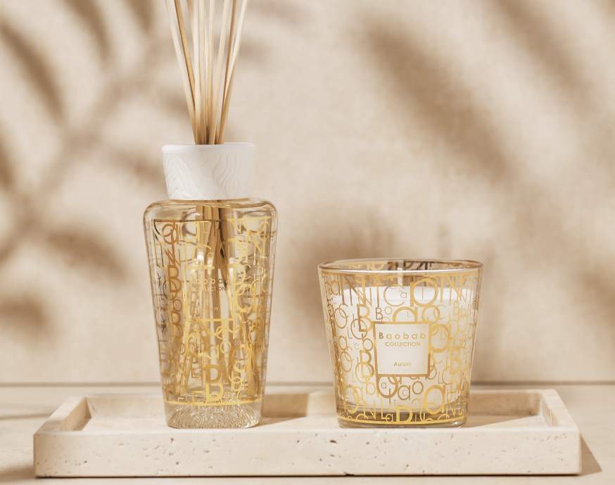 Baobab Collection - Geschenkbox 'My First Baobab' Duftkerze 8cm & Diffuser 250ml Aurum