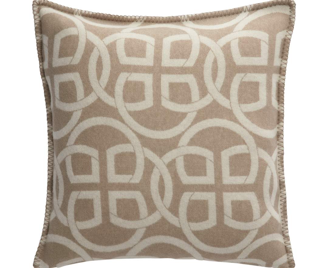 GANT HOME Kissenbezug aus Wolle im Monogram-Design