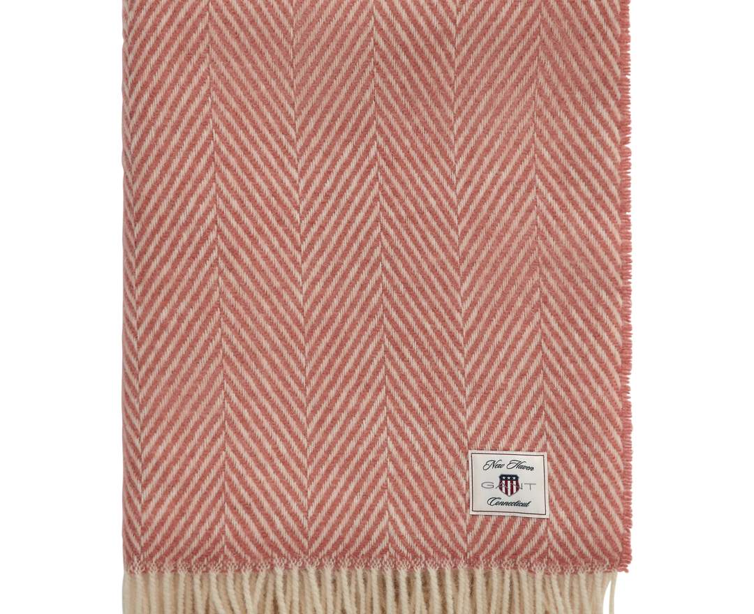 GANT HOME - Wolldecke mit Fischgrätmuster 130x200cm