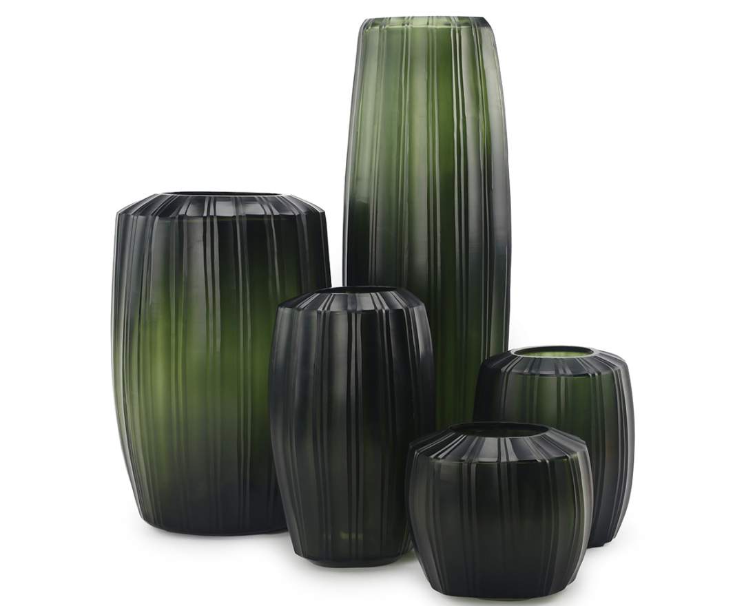 Malibu Vasen black steelgrey - Tall