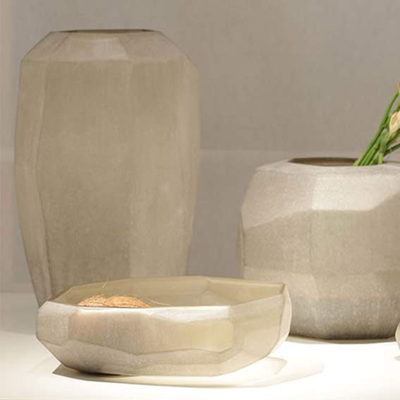 Cubistic Vasen rauchgrau - Bowl