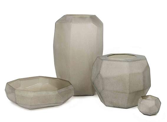 Cubistic Vasen rauchgrau - Bowl