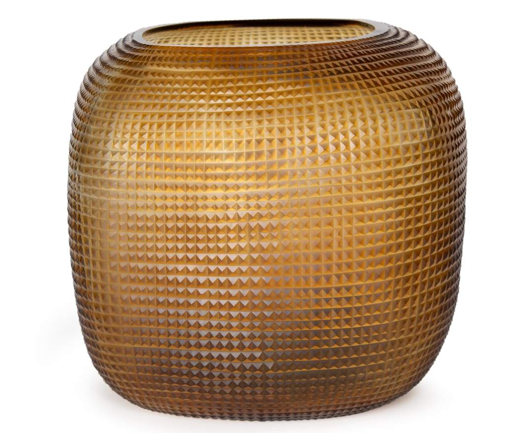 Somba Vasen clear / dark brown (bernstein) - L