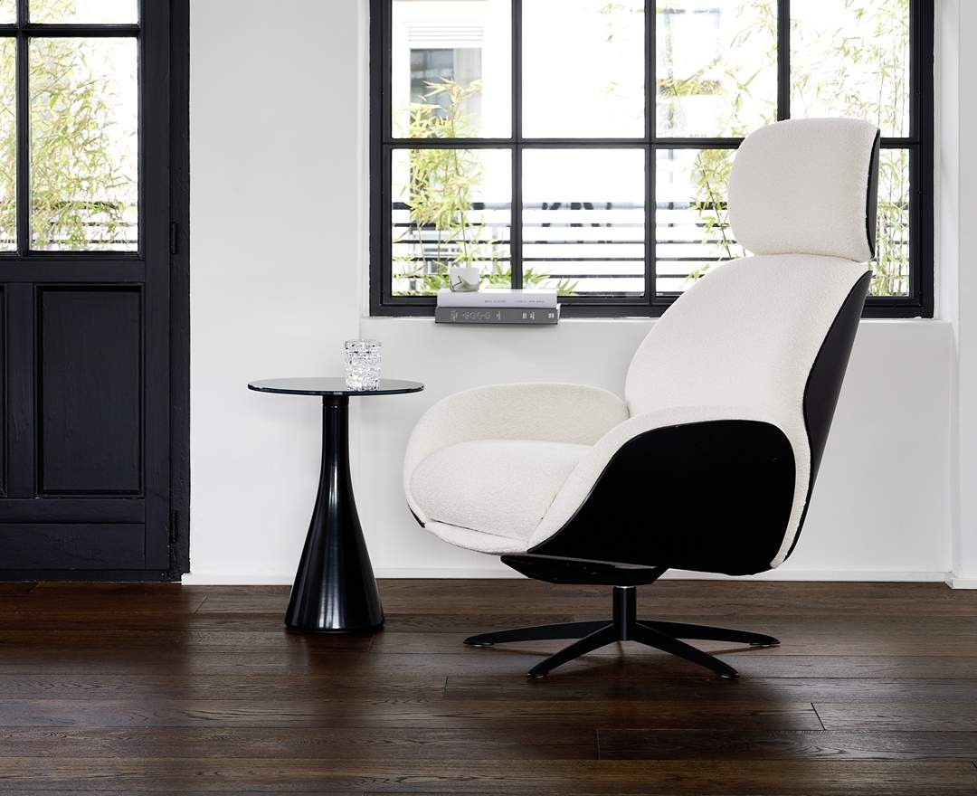 IP Design - IP Design Trinity – Relaxsessel mit Holzaussenform & Sternfuß