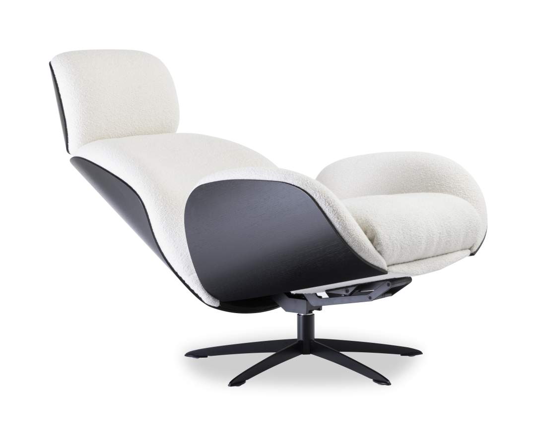 IP Design - IP Design Trinity – Relaxsessel mit Holzaussenform & Sternfuß