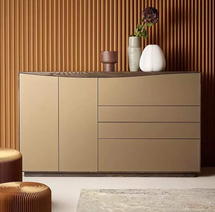 Anrei - Anrei Puro Wave W40 – Highboard mit eleganter Wellenkante