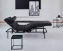 IP Design - IP Design Campus de Luxe – luxuriöses Daybed in Leder Schwarz Thumbnail