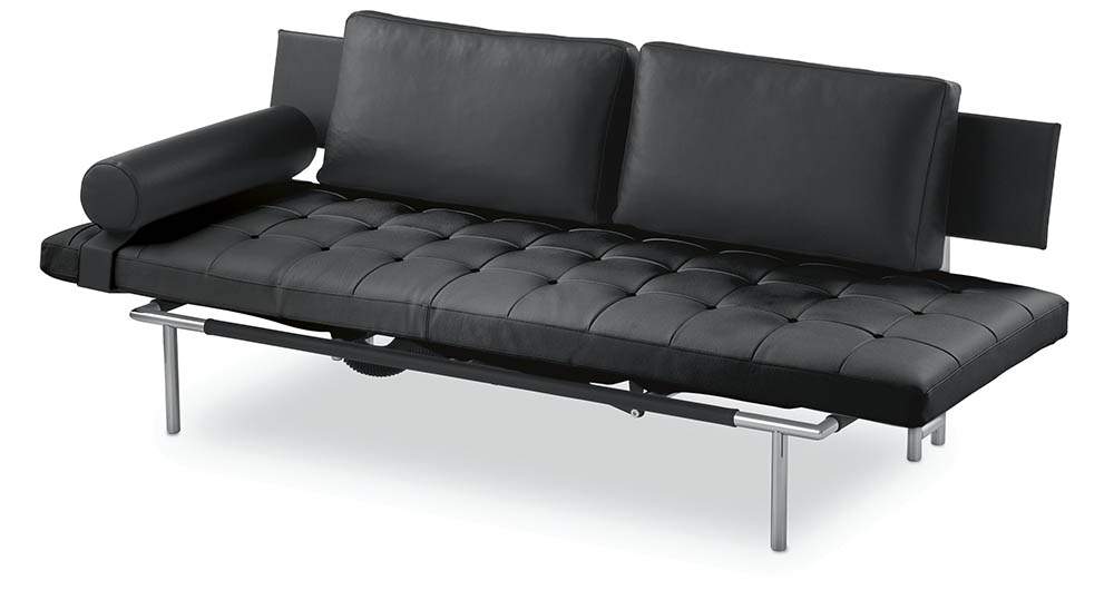 IP Design - IP Design Campus de Luxe – luxuriöses Daybed in Leder Schwarz