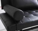 IP Design - IP Design Campus de Luxe – luxuriöses Daybed in Leder Schwarz Thumbnail
