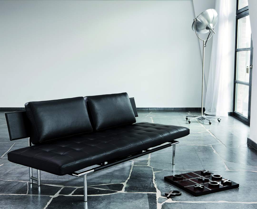 IP Design - IP Design Campus de Luxe – luxuriöses Daybed in Leder Schwarz