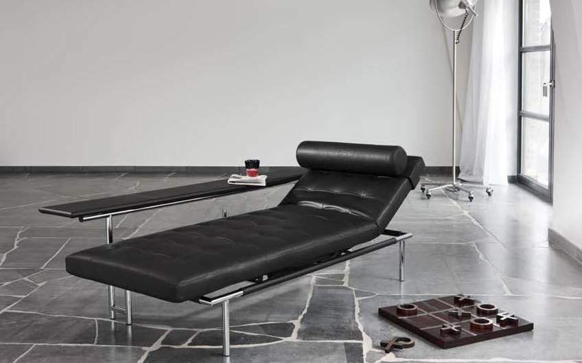 IP Design - IP Design Campus de Luxe – luxuriöses Daybed in Leder Schwarz