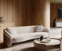 Caracole - Caracole Fleur Sofa mit Holzrücken in Porcini Finish Thumbnail