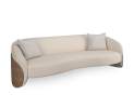 Caracole - Caracole Fleur Sofa mit Holzrücken in Porcini Finish Thumbnail