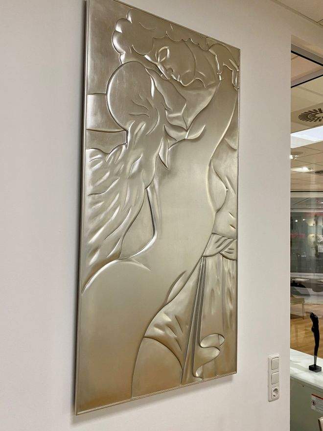 Christopher Guy Holzrelief Bild Wandpanel AMOUREUX handgeschnitzt