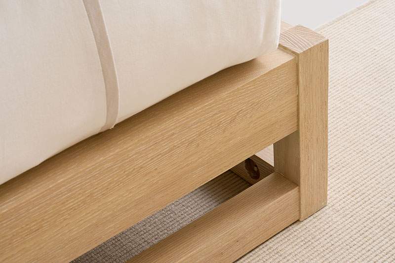 Caracole - Bett  Caracole PINSTRIPE UPH BED LIGHT - KG