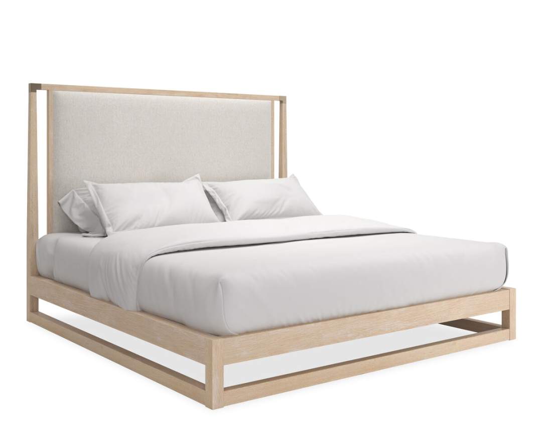 Caracole - Bett  Caracole PINSTRIPE UPH BED LIGHT - KG