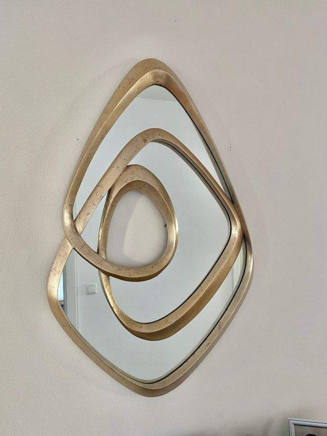 Christopher Guy - Spiegel CYRILLIC handgeschnitzt und versilbert