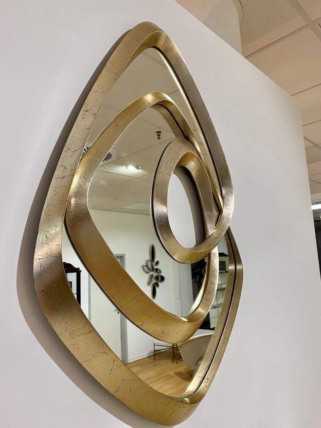 Christopher Guy - Spiegel CYRILLIC handgeschnitzt und versilbert