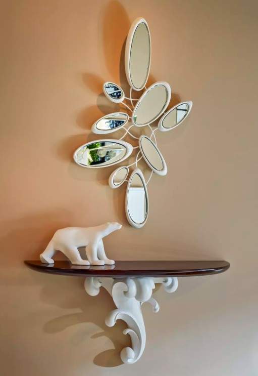 Christopher Guy - Wandspiegel FLEUR handgeschnitzt und versilbert