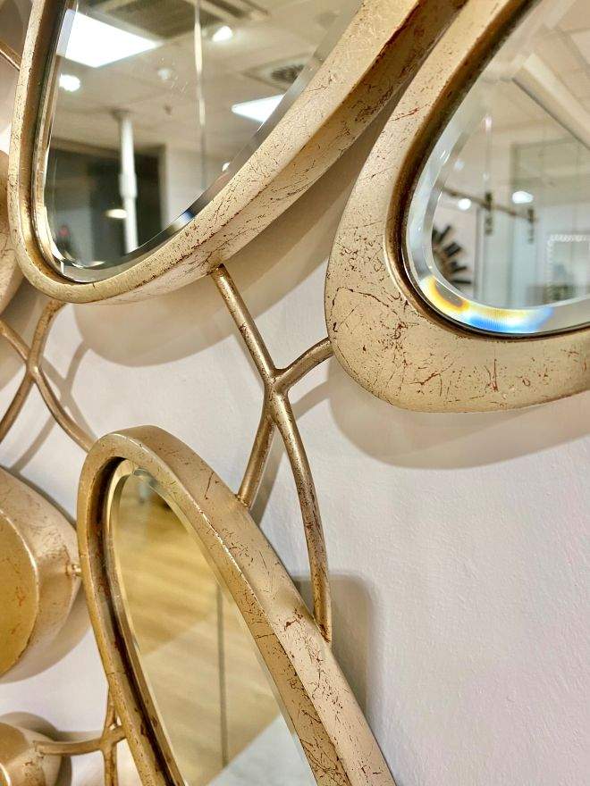 Christopher Guy - Wandspiegel FLEUR handgeschnitzt und versilbert