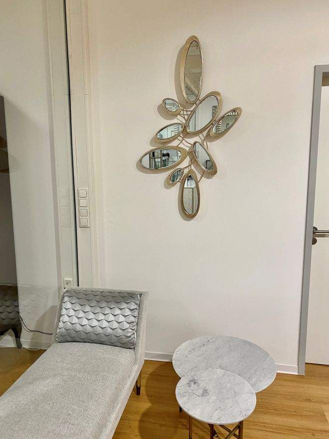 Christopher Guy - Wandspiegel FLEUR handgeschnitzt und versilbert