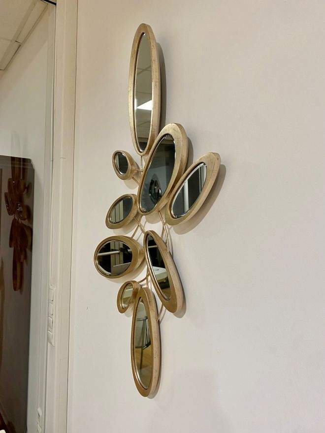 Christopher Guy - Wandspiegel FLEUR handgeschnitzt und versilbert