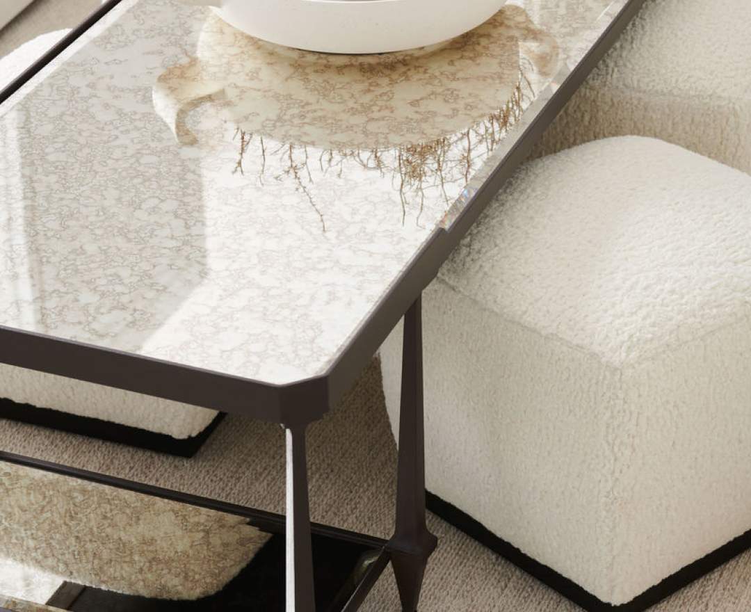 Caracole Ottoman / Hocker Caracole MARSHMALLOW