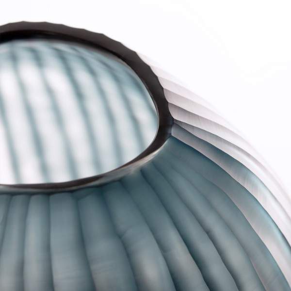 Patara Vasen clear/dark indigo - Vase rund