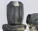 Guaxs - Cubistic Vasen und Teelichthalter indigo/smokegrey - Schale Thumbnail