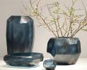Guaxs - Cubistic Vasen und Teelichthalter ocean blue/indigo - Schale Thumbnail