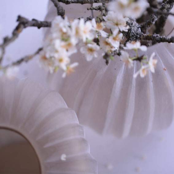 Manakara Vasen und Teelichthalter smokegrey - Vase hoch